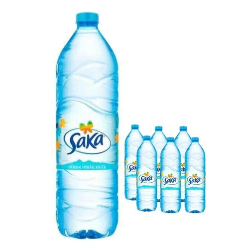 Saka Natural Mineral Water Multipack, 6 x 1.5 L