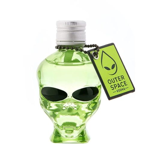 Outerspace Alien Head Vodka Miniature, 5 cl