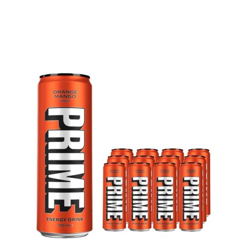 Prime Orange Mango Energy Drink Multipack, 12 x 330 ml