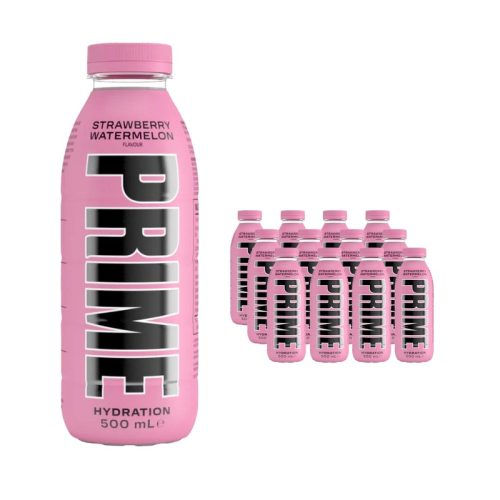 Prime Strawberry Watermelon Hydration Drink Multipack, 12 x 500 ml