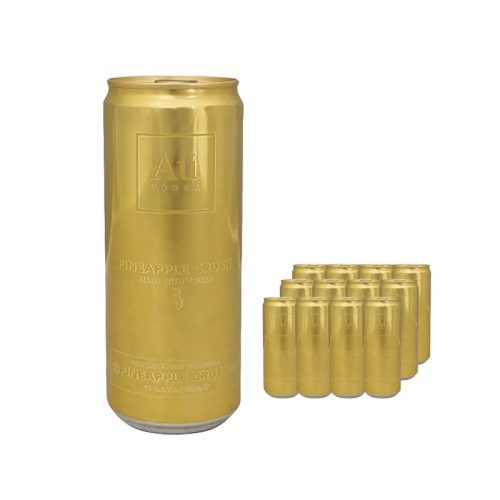 AU Vodka Pineapple Premixed Can Multipack, 12 x 330 ml