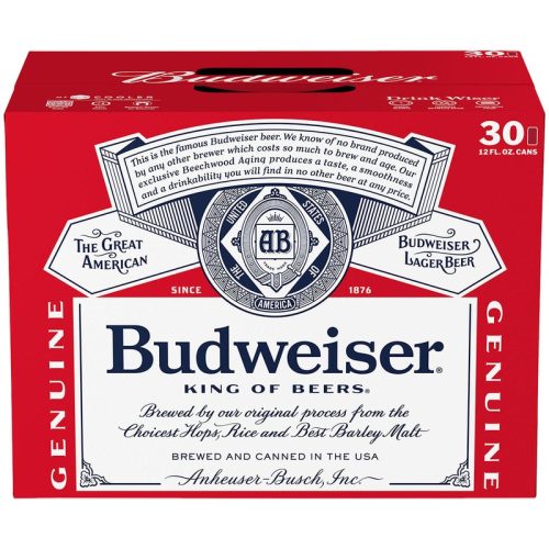 Budweiser 30 Pack (12 oz Cans)