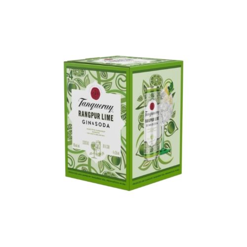 Tanqueray Rangpur Lime Gin & Soda 355ml 4-Pack Can