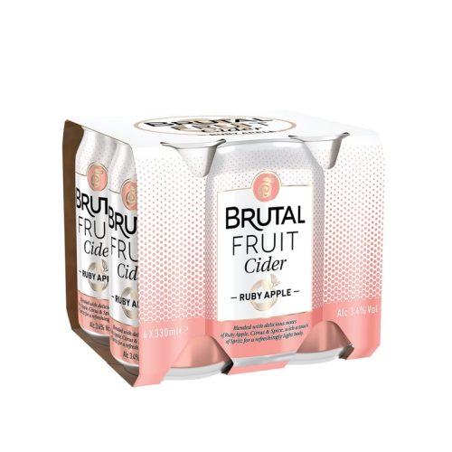 Brutal Fruit Ruby Apple Cider Multipack, 24 x 330 ml