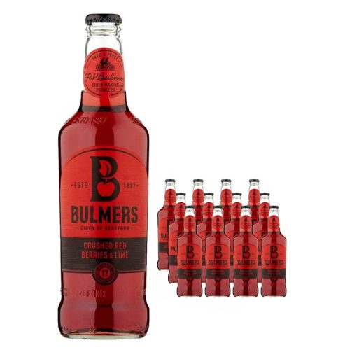 Bulmers Crushed Red Berries & Lime Cider Multipack, 12 x 500 ml