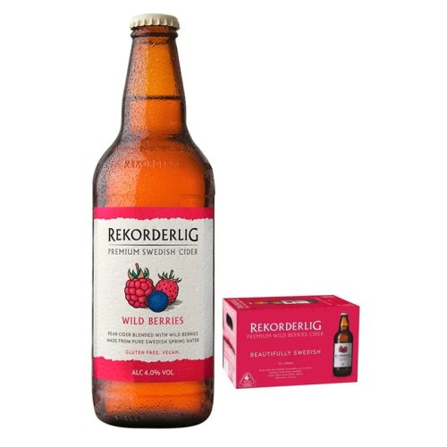 Rekorderlig Wild Berries Cider Multipack, 15 x 500 ml
