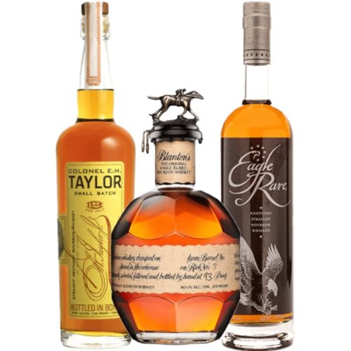 Blanton’s Single Barrel, Colonel E.H Taylor Small Batch and Eagle Rare Bourbon Bundle
