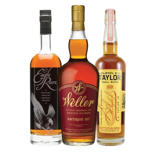 W.L. Weller 12 Year Old, Colonel E.H Taylor Small Batch and Eagle Rare Bourbon Bundle